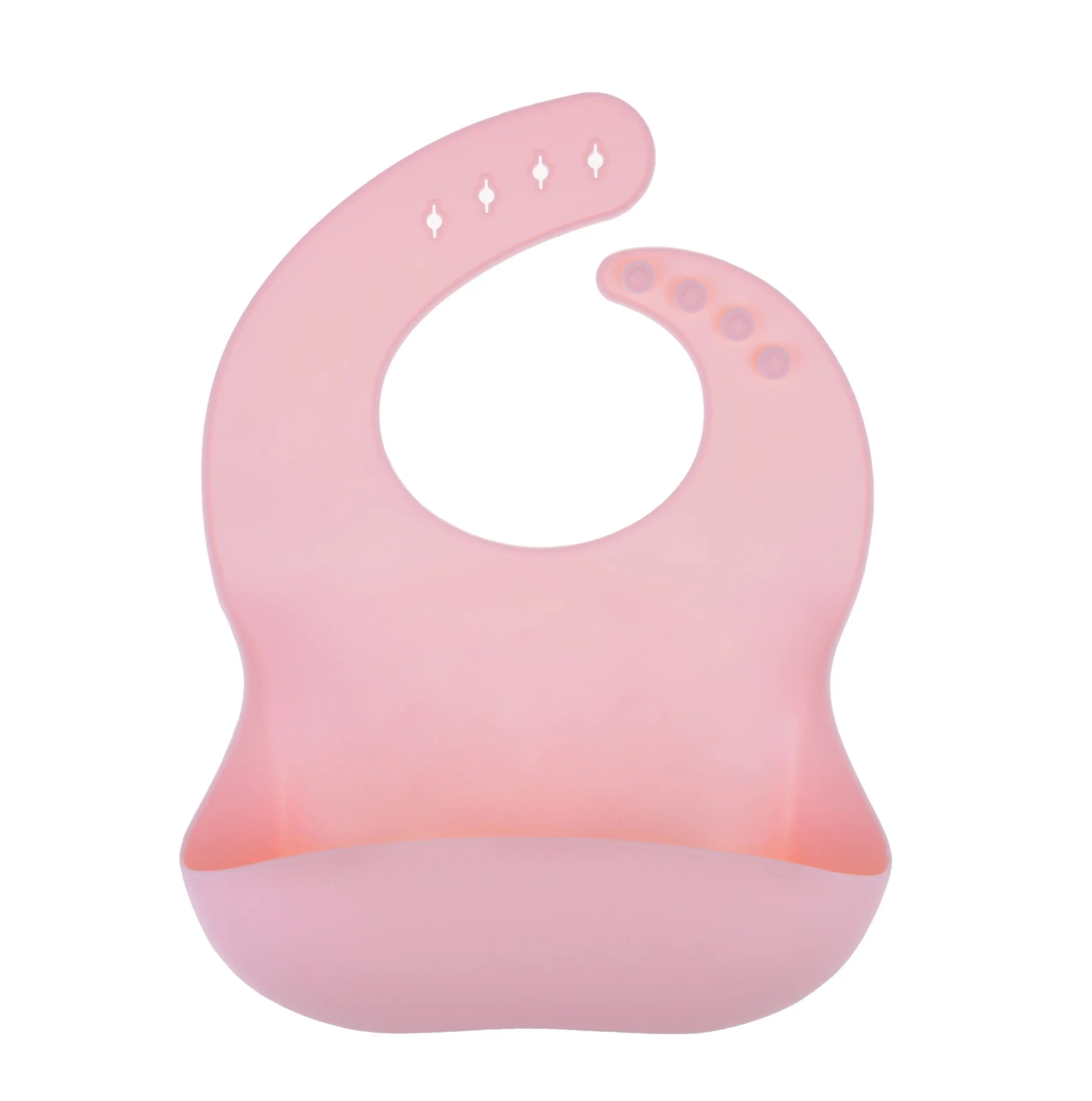 Waterproof Silicone Weaning Baby Bibs Pink and Blue