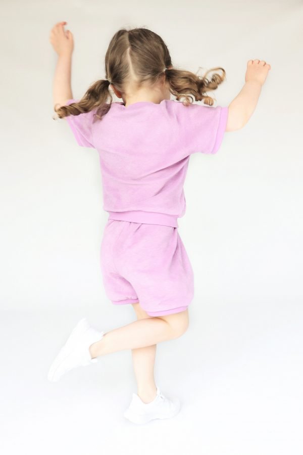 Lilac Cotton Summer Towelling Tracksuit