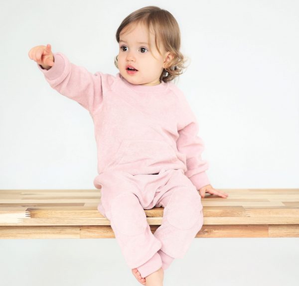 Blush Towelling Cotton Tracksuit