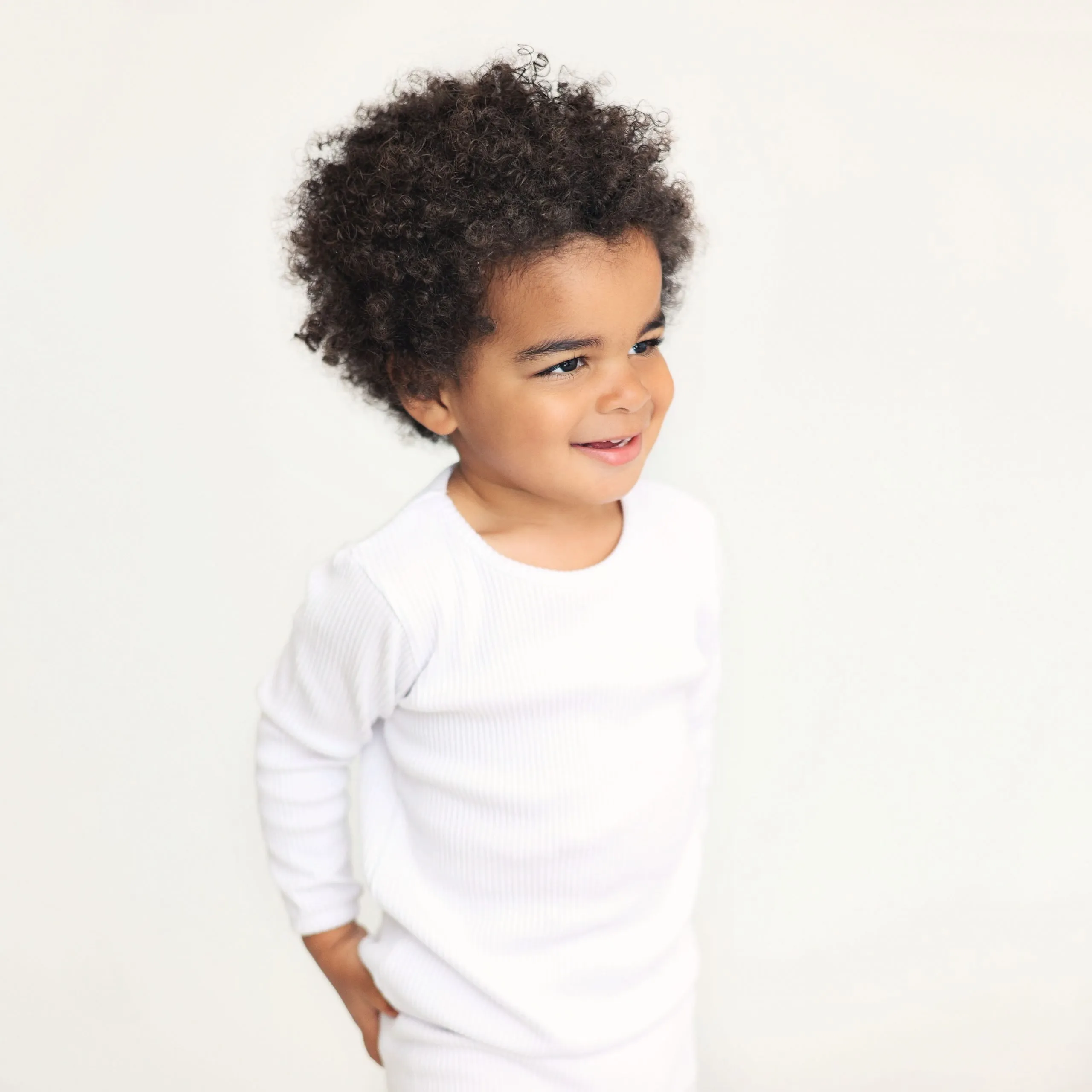 White Ribbed Lounge Wear - Image 2