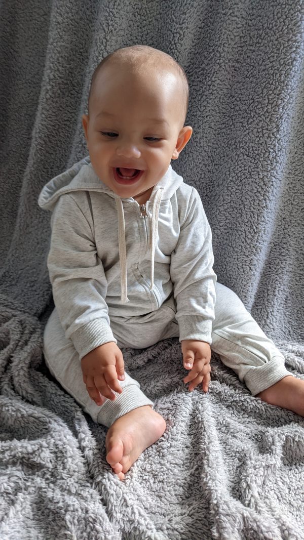 Hooded Sweatshirt Romper (3 Colours) - Image 4