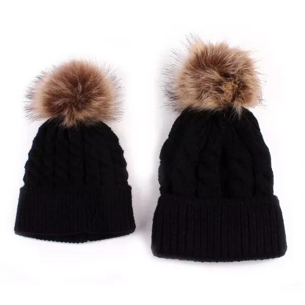 Mama and Mini Chunky Cable Knit Hats - Image 3