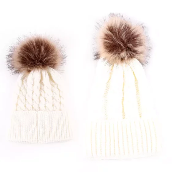 Mama and Mini Chunky Cable Knit Hats - Image 2